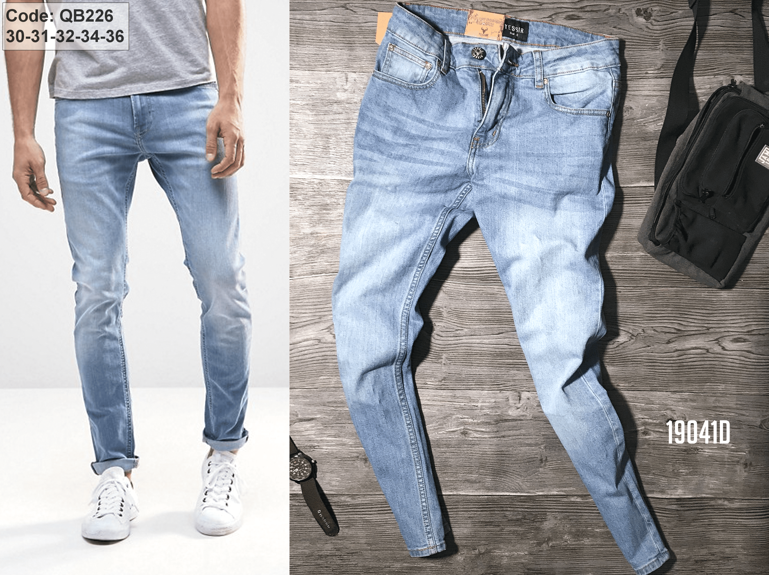 Quần jean nam cao cấp VNXK 19041 Quần jean nam cao cấp VNXK 19041