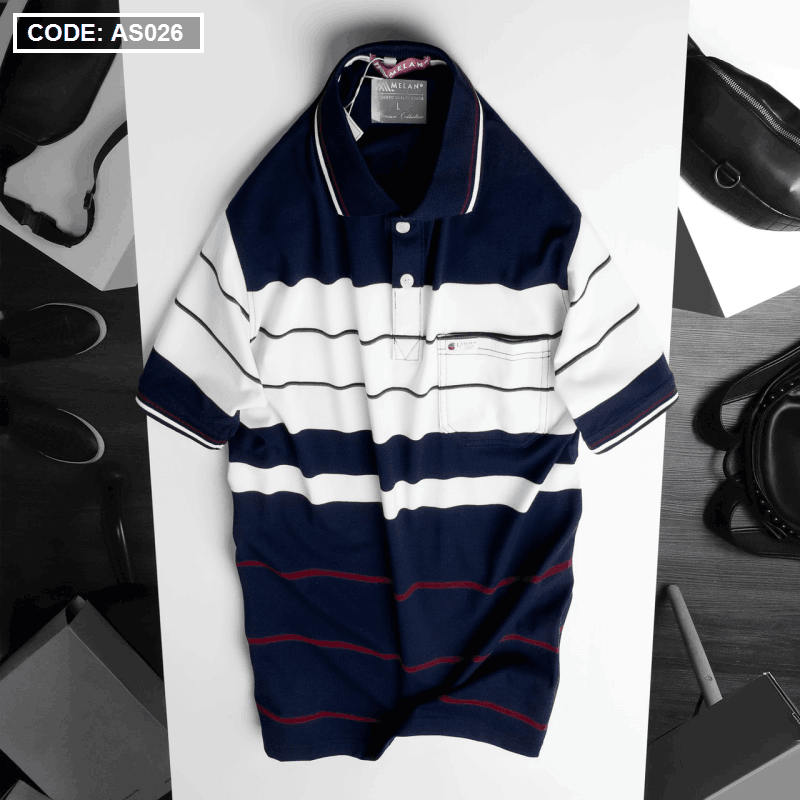 Áo Thun Sọc Polo Nam Có Túi Cao Cấp