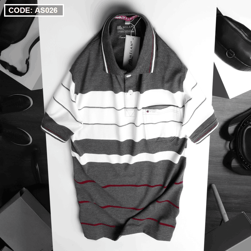 Áo Thun Sọc Polo Nam Có Túi Cao Cấp