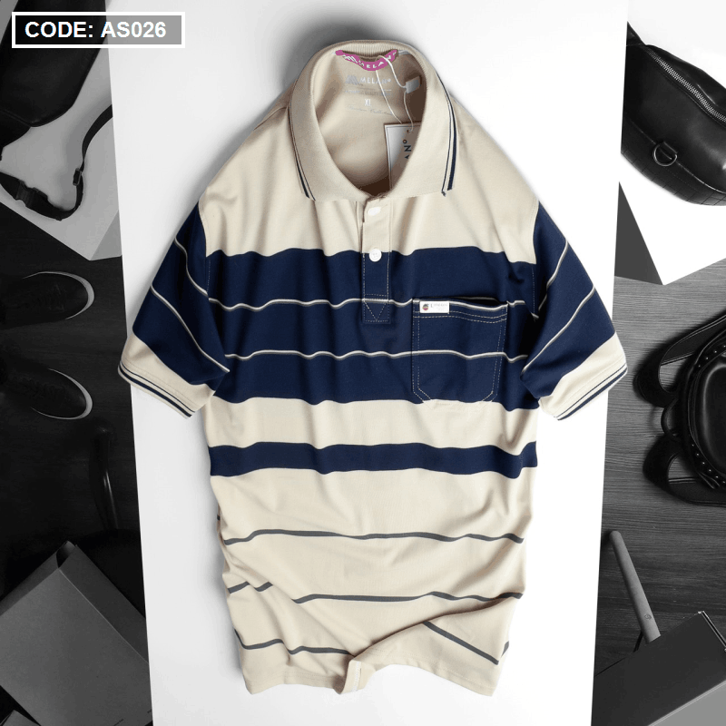 Áo Thun Sọc Polo Nam Có Túi Cao Cấp