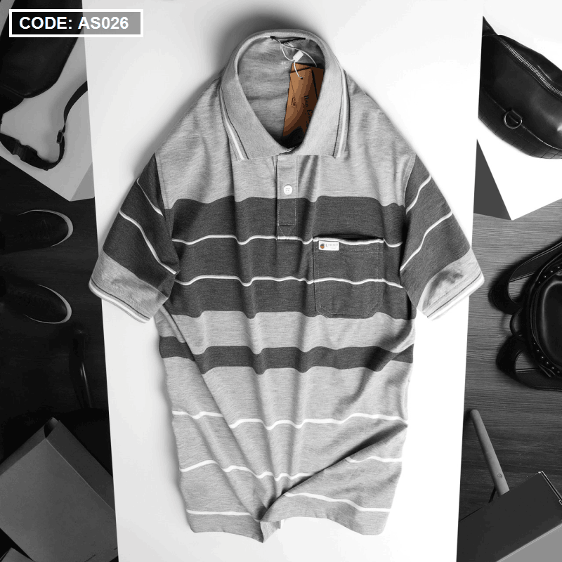 Áo Thun Sọc Polo Nam Có Túi Cao Cấp
