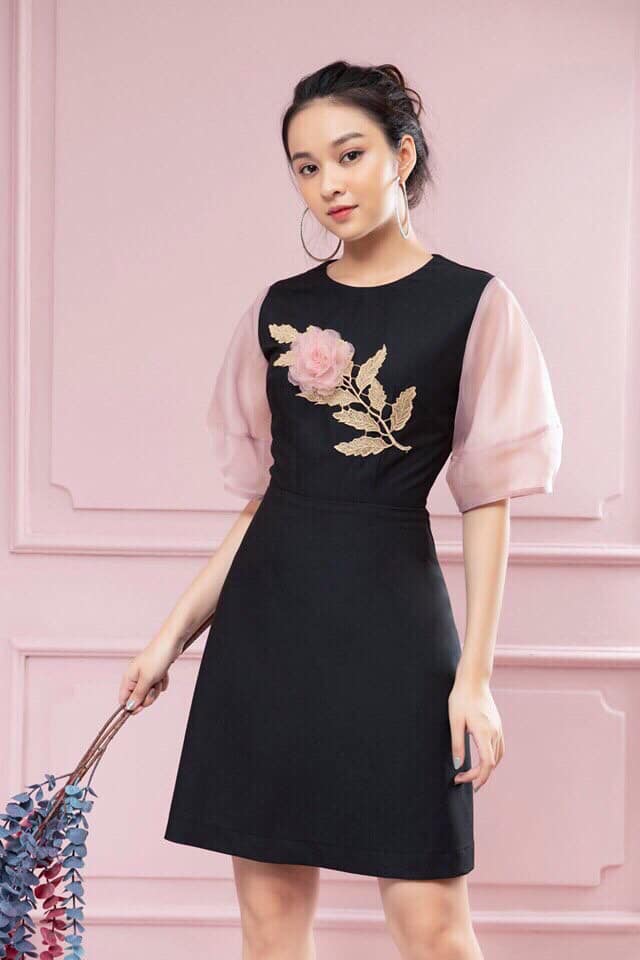 Đầm Hoa Xòe Dáng Đẹp Eo Xinh - Trẻ Trung Hết Cỡ