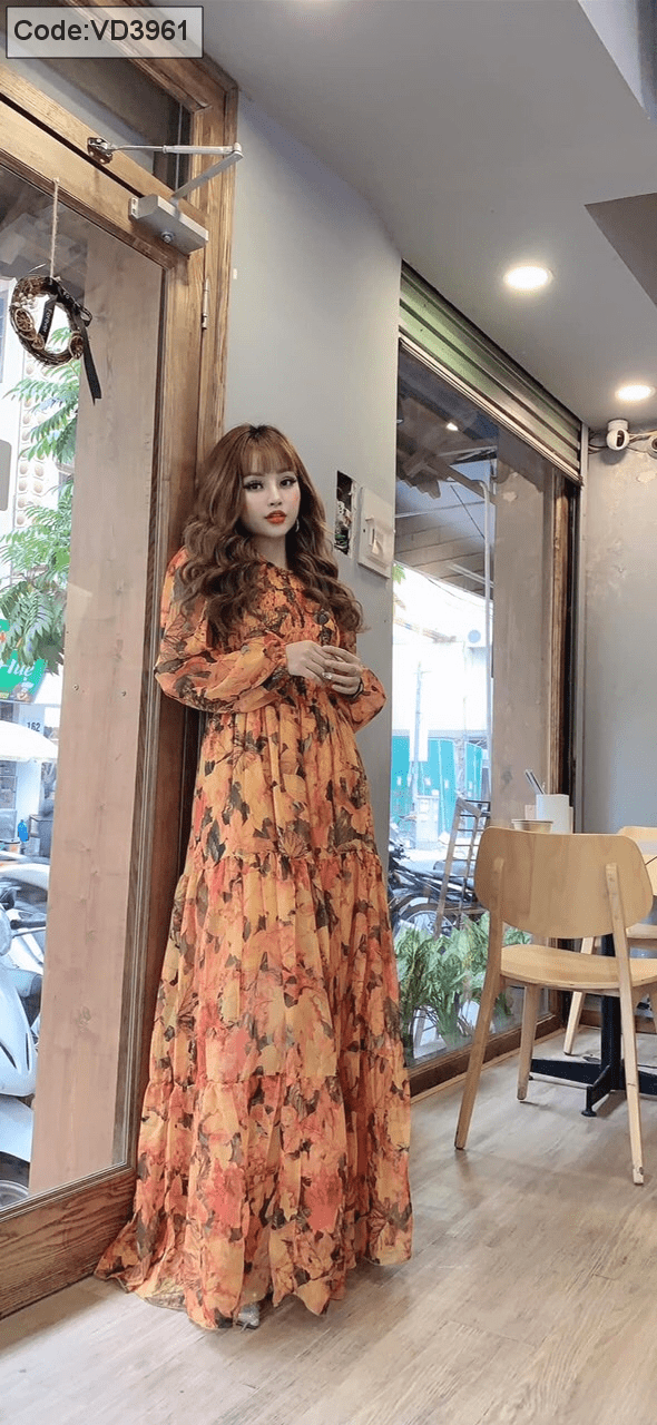 Chân váy maxi dài in hoa phong cách Boho | Shopee Việt Nam
