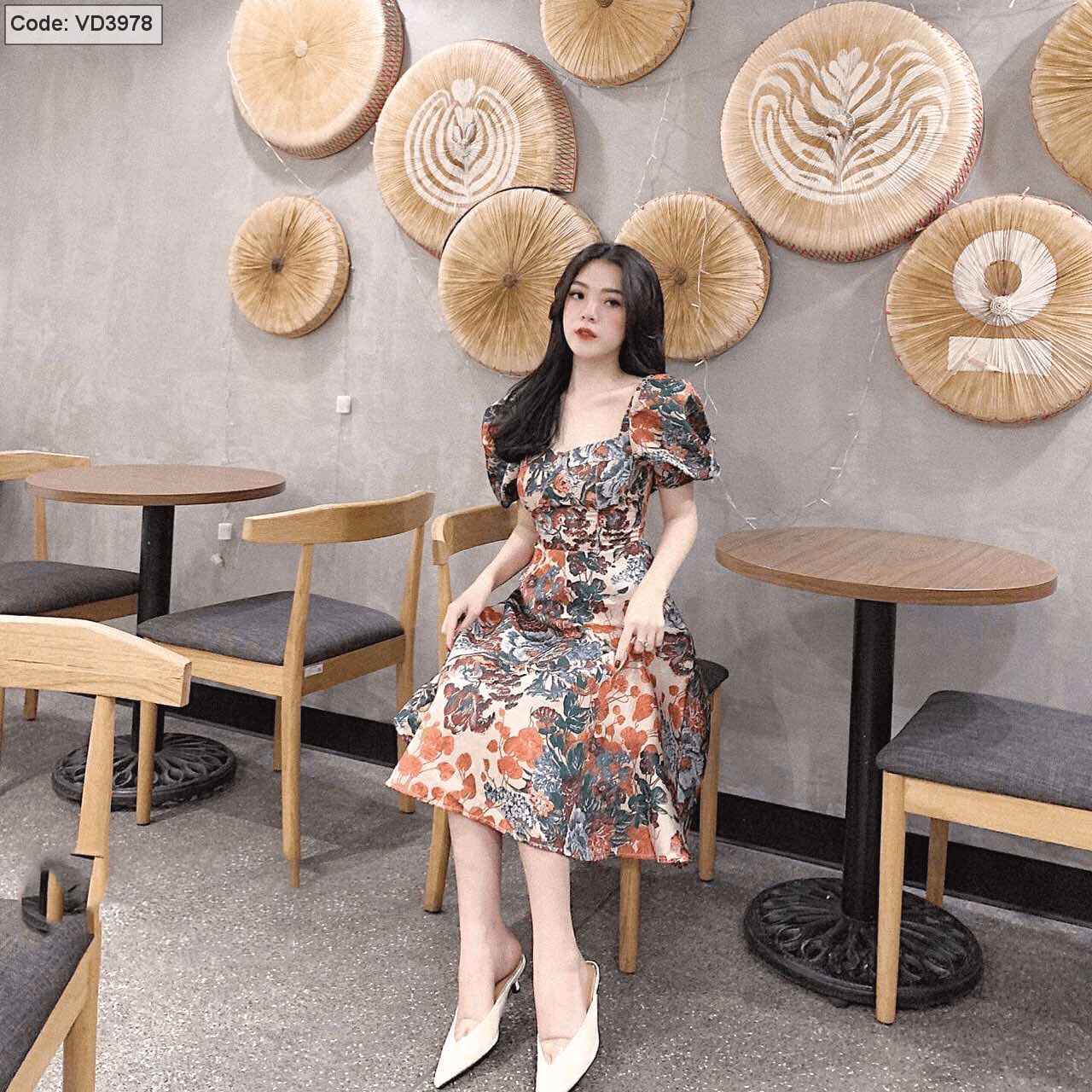 New Sales 2024] Đầm UMI Có Mút Cổ Vuông Tay Lửng Váy Xòe Xinh Lung Linh Cho  Các Nàng Bánh Bèo | Shopee Việt Nam