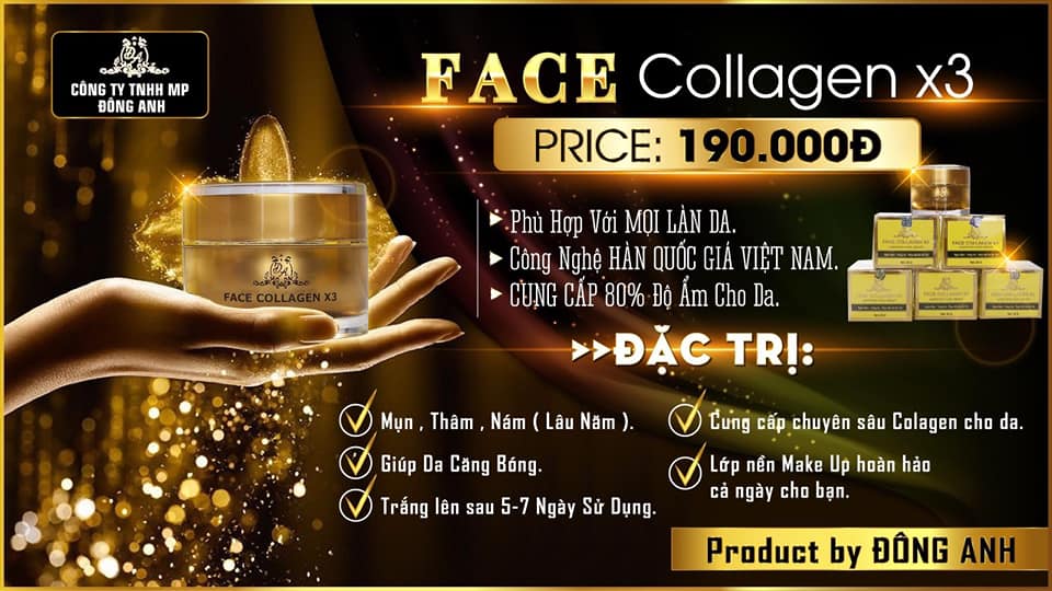 Kho sỉ kem face Collagen X3 chính hãng Mỹ Phẩm Đông Anh