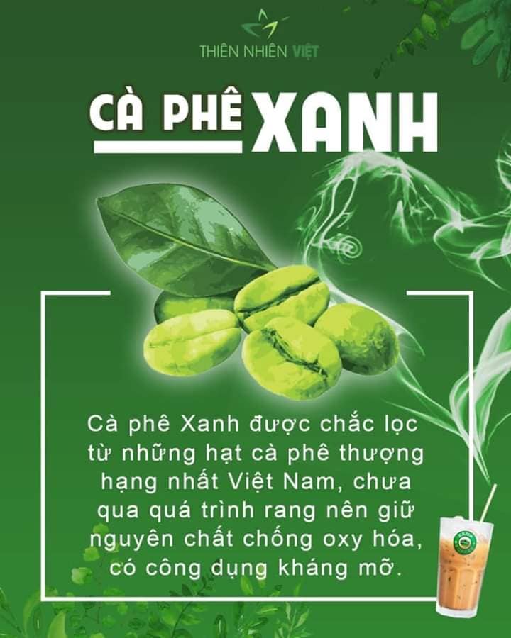 Combo 2 hộp Cafe Xanh kháng mở Combo 2 hộp Cafe Xanh kháng mở
