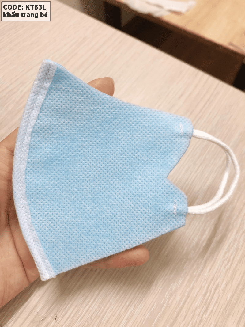 Sỉ khẩu trang vải trẻ em không dệt 3 lớp