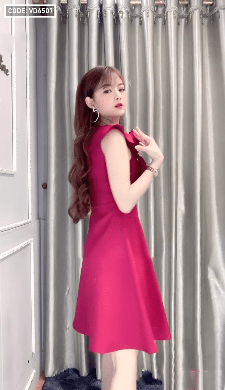 Váy xoè xếp ly vải tafta hoa hồng V170 tại Hải Phòng | Summer dresses,  Fashion, Dress