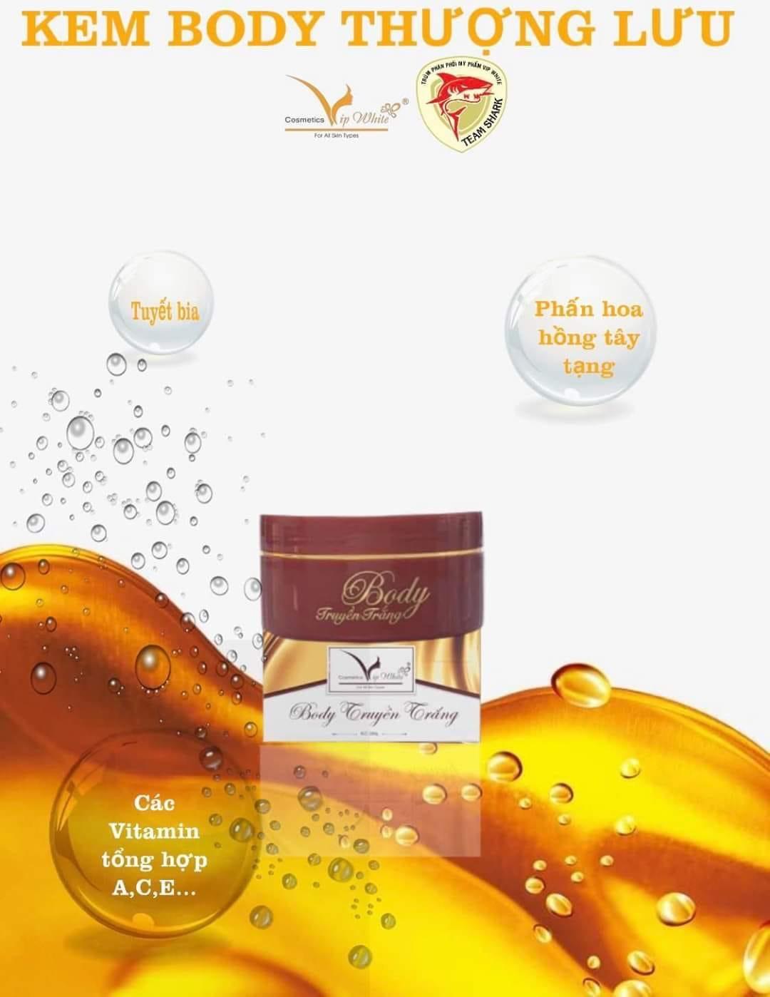 Nguồn hàng sỉ kem body truyền trắng VIP White thượng lưu