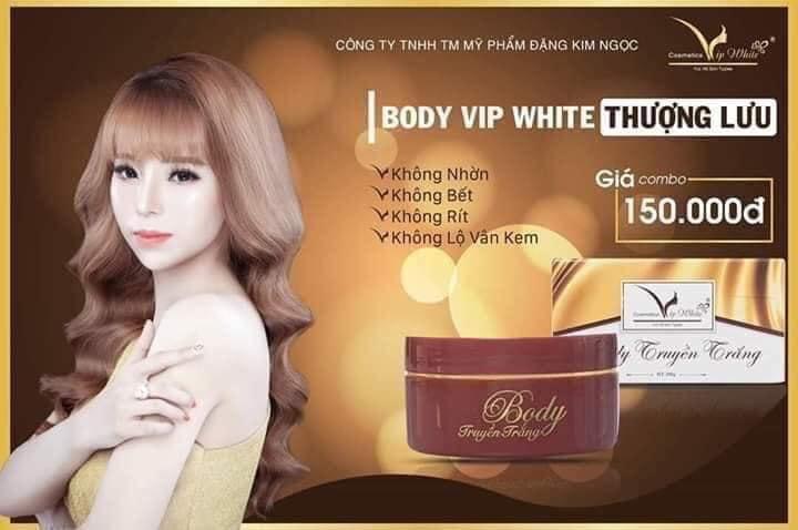 Nguồn hàng sỉ kem body truyền trắng VIP White thượng lưu