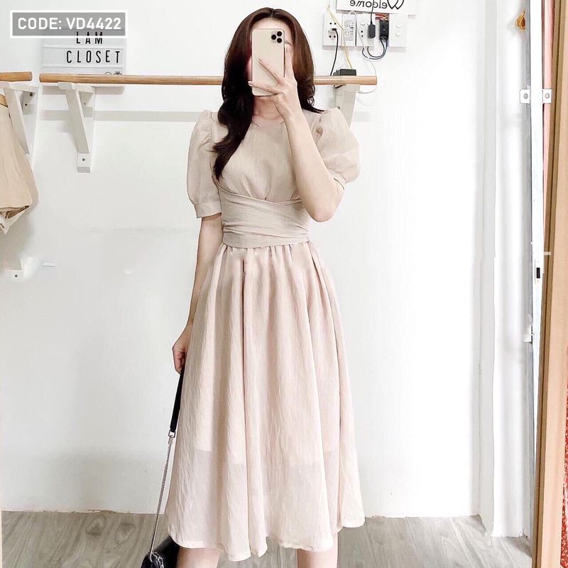 Đầm sơ mi xuôn tay lỡ linen tơ - Chileno Fashion