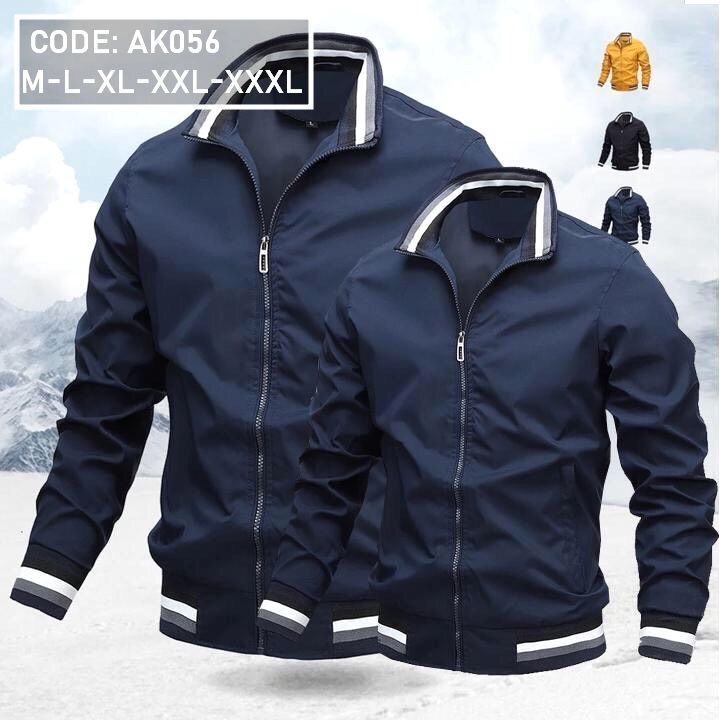 12981-z2046573818173-e12a3fd6fbb226b6e9f364601671c46e-result-9.jpg Áo Khoác Dù Nam 2 Lớp Cổ Trụ Phối Sọc - AK056