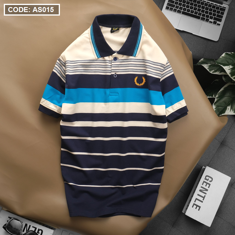 Áo Thun Sọc Polo Nam Cotton Logo Hoàng Gia