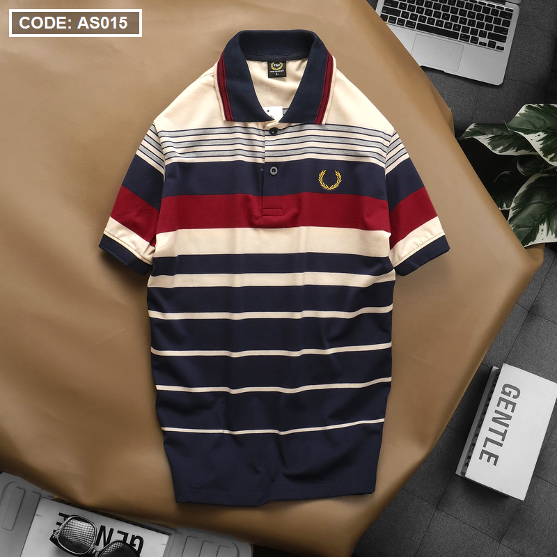Áo Thun Sọc Polo Nam Cotton Logo Hoàng Gia