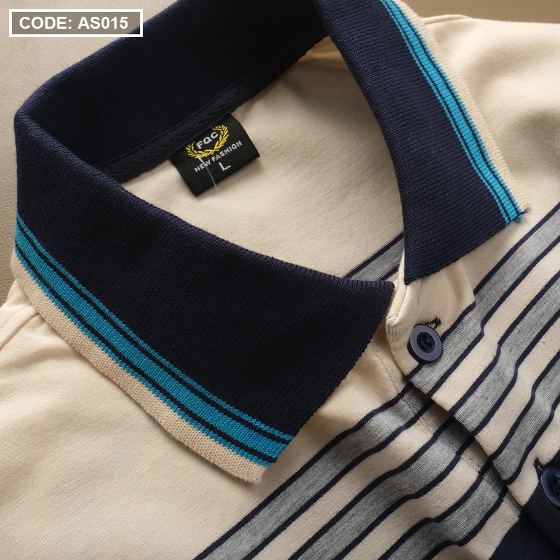 Áo Thun Sọc Polo Nam Cotton Logo Hoàng Gia