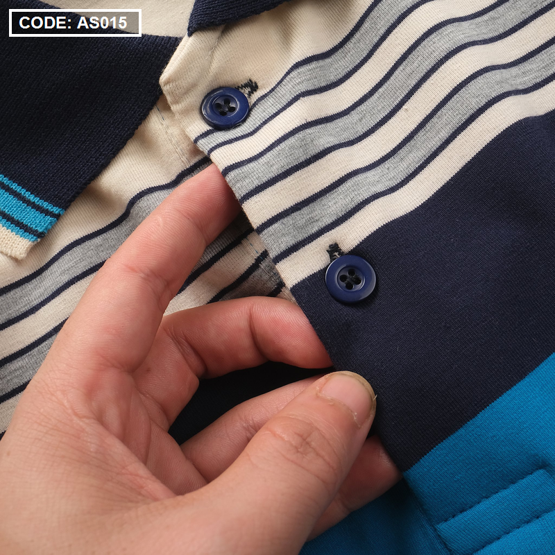 Áo Thun Sọc Polo Nam Cotton Logo Hoàng Gia
