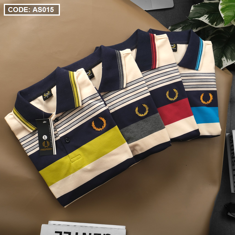 Áo Thun Sọc Polo Nam Cotton Logo Hoàng Gia