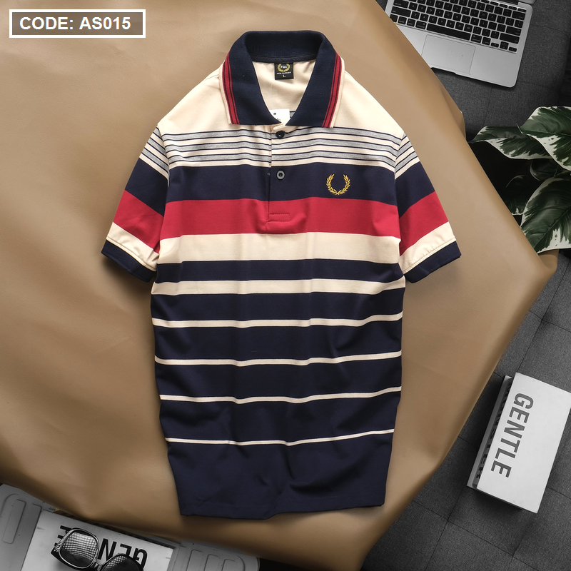 Áo Thun Sọc Polo Nam Cotton Logo Hoàng Gia
