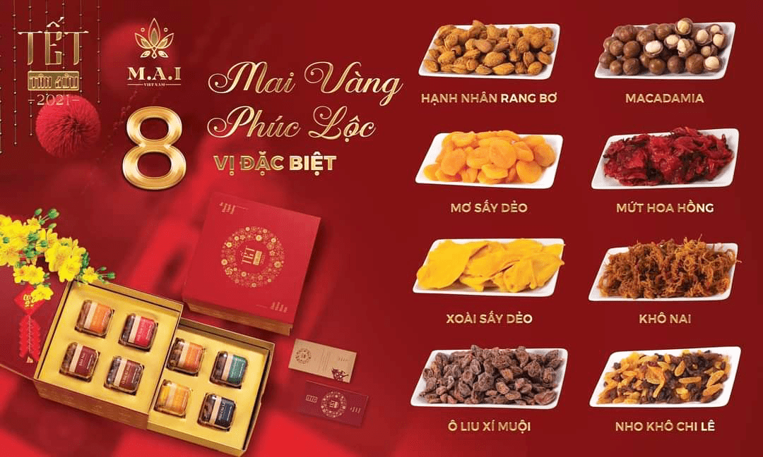 Sỉ hộp quà tết TÂN SỬU 2021 - 8 loại mứt thượng hạng Tuyển sỉ hộp quà tết TÂN SỬU 2021 - 8 loại mứt thượng hạng