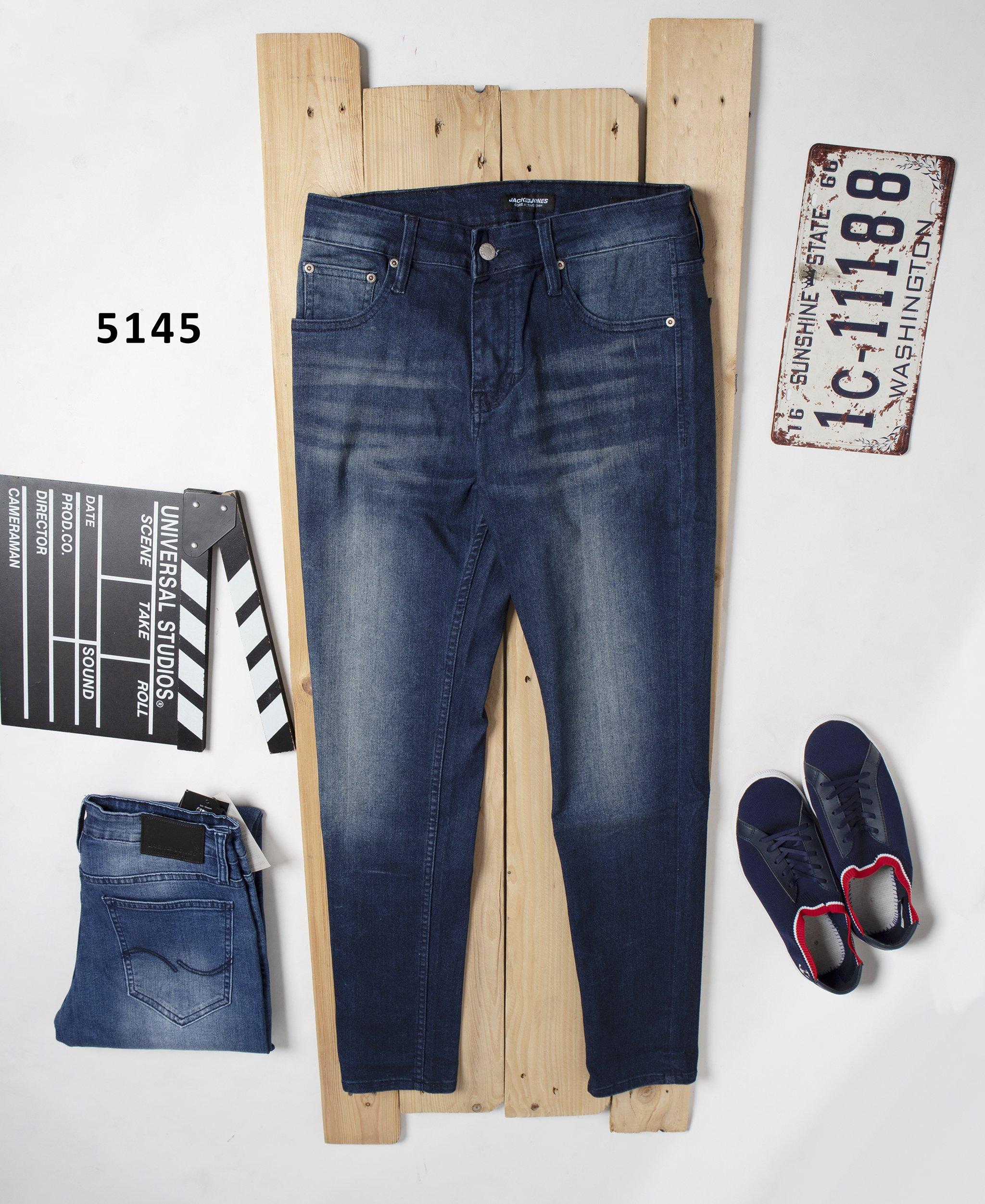 Quần jean nam 5145 ống ôm form slim fit có size 36 Quần jean nam 5145 ống ôm form slim fit có size 36