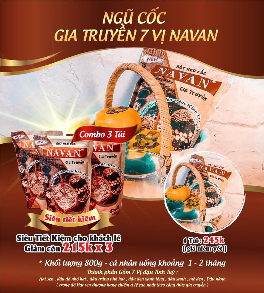 Bột Ngũ Cốc Dinh Dưỡng Navan Bột Ngũ Cốc Dinh Dưỡng Navan