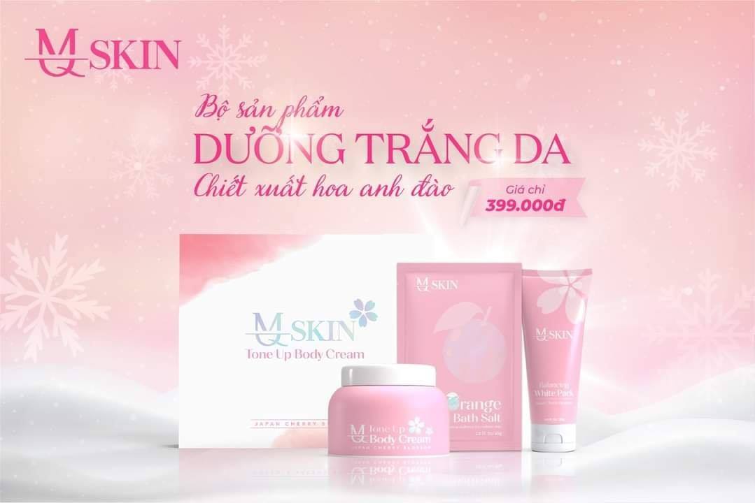 Bộ sản phẩm dưỡng trắng da hoa anh đào MQSkin hàng chính hãng Bộ sản phẩm dưỡng trắng da hoa anh đào MQSkin hàng chính hãng