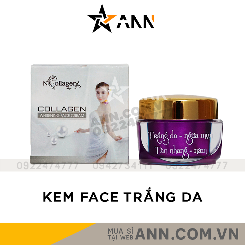 Shop sỉ kem Face Tím N Collagen Làm Sáng Da Giảm Thâm Nám