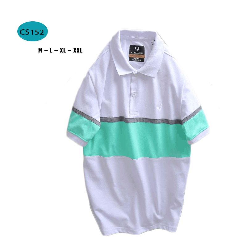 15230-63-12.png Áo Thun Nam Có Cổ Tay Ngắn Phối Sọc - CS152