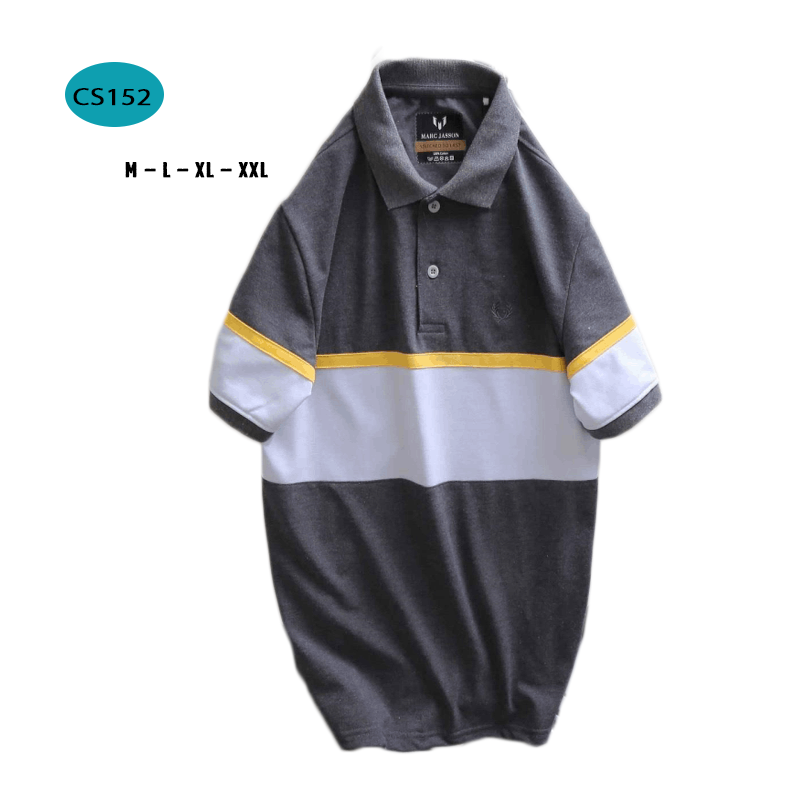 15230-64-12.png Áo Thun Nam Có Cổ Tay Ngắn Phối Sọc - CS152