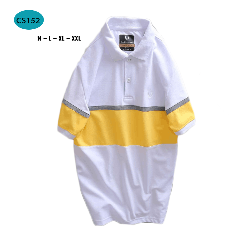 15230-65-12.png Áo Thun Nam Có Cổ Tay Ngắn Phối Sọc - CS152