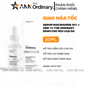 Serum Giảm Mụn Và Giảm Thâm The Ordinary Niacinamide 10% + Zinc 1% - Hàng Xách Tay - 76991519031