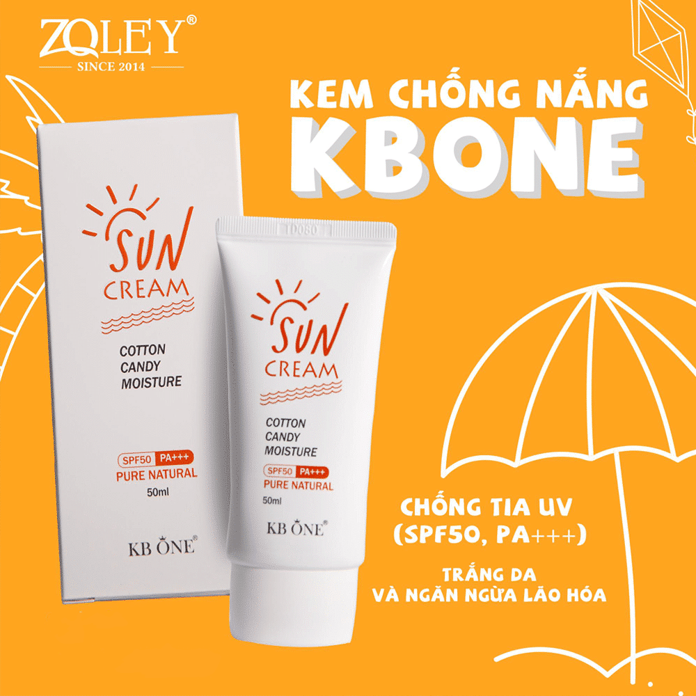 Giá sỉ kem chống nắng Sun Cream Kb one chính hãng Kem chống nắng Sun Cream Kb one chính hãng