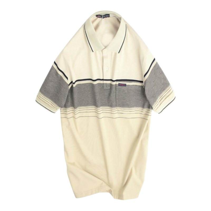 Kho sỉ áo Thun Sọc Nam Có Cổ Phối Viền Có Túi Thun Cotton