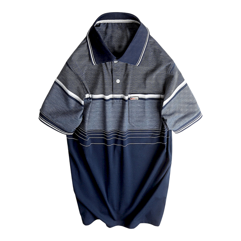 Kho sỉ áo Thun Sọc Nam Có Cổ Phối Viền Có Túi Thun Cotton