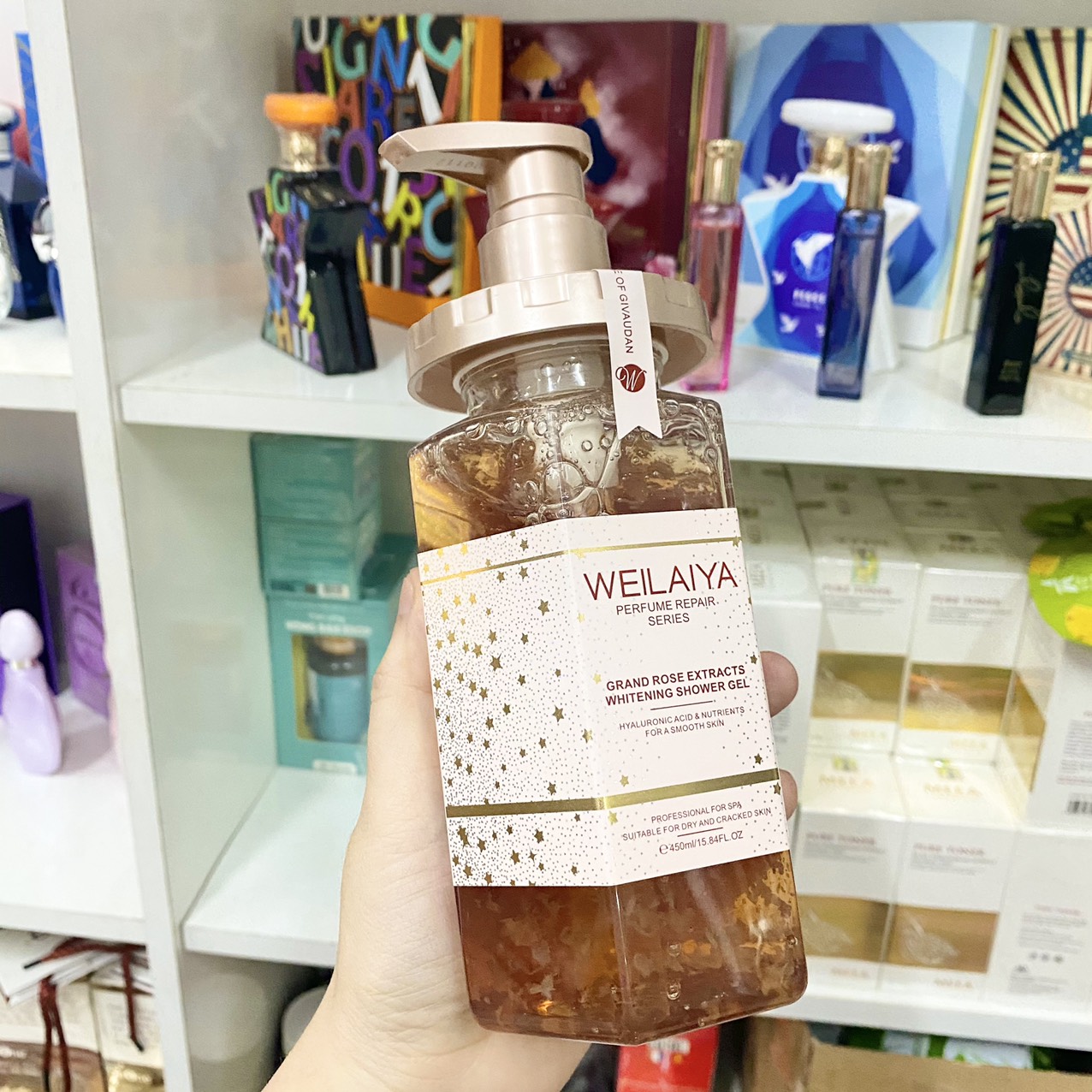 15878-z3125273875730-070c57e2c143d1046aa90ccb2c59b61b-5.jpg Sữa Tắm Trắng Da Cánh Hoa Hồng Weilaiya Damask 450ml Chính Hãng - 6971025880783