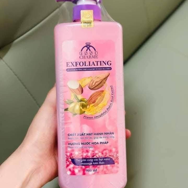 16130_3_20250913173527-3.png Sữa Tắm Cho Nữ Tẩy Tế Bào Da Chết Charme Exfoliating Hạt Hạnh Nhân Hương Nước Hoa Pháp 900ml - 8936194691552