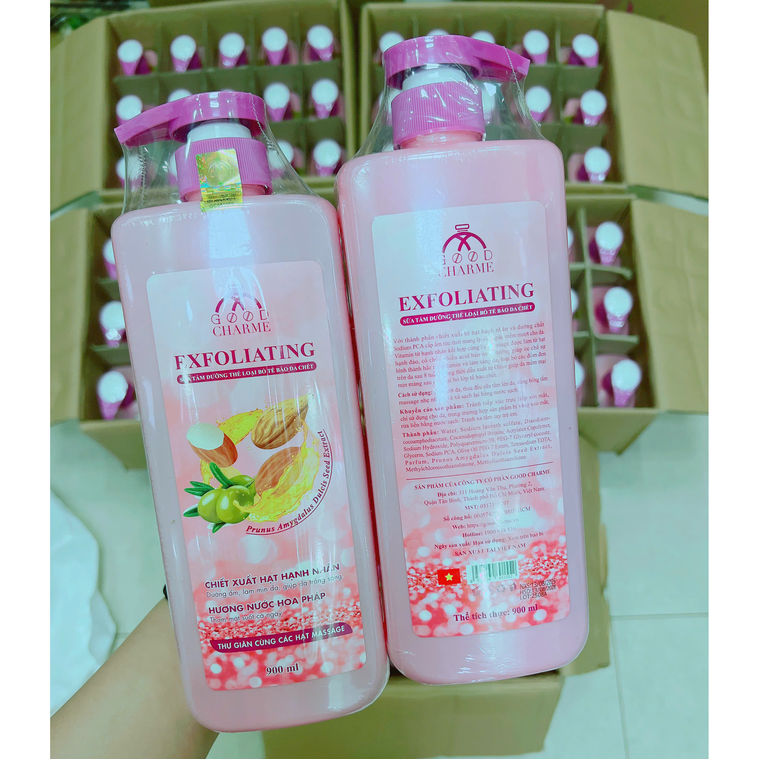 Nguồn sỉ sữa Tắm Cho Nữ Tẩy Tế Bào Da Chết Charme Exfoliating Hạt Hạnh Nhân Hương Nước Hoa Pháp 900ml Nguồn sỉ sữa Tắm Cho Nữ Tẩy Tế Bào Da Chết Charme Exfoliating Hạt Hạnh Nhân Hương Nước Hoa Pháp 900ml