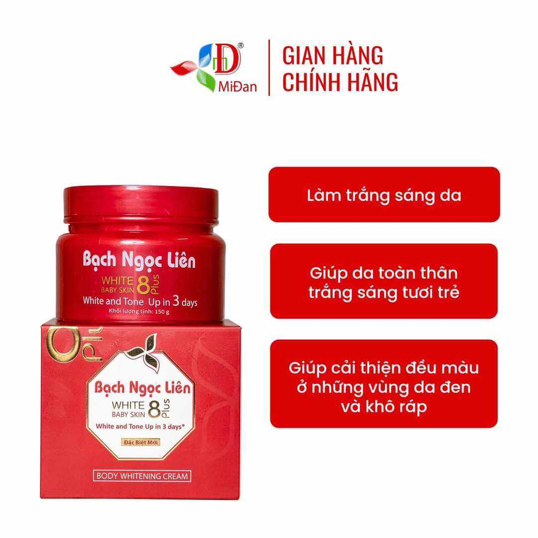 Kem Body Bạch Ngọc Liên White Baby Skin 8 Plus Kem Body Bạch Ngọc Liên White Baby Skin 8 Plus