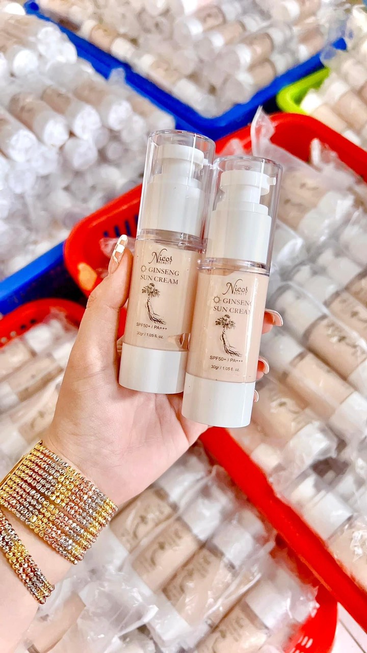 Giá sỉ kem Chống Nắng Rể Sâm Nicos Beauty Giá sỉ kem Chống Nắng Rể Sâm Nicos Beauty