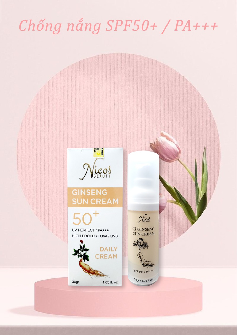 16566-z3383668912718-63ee2ca22c14aa6da577eb6ccd2169b9-1.jpg Kem Chống Nắng Rể Sâm Nicos Beauty - 8936177940172