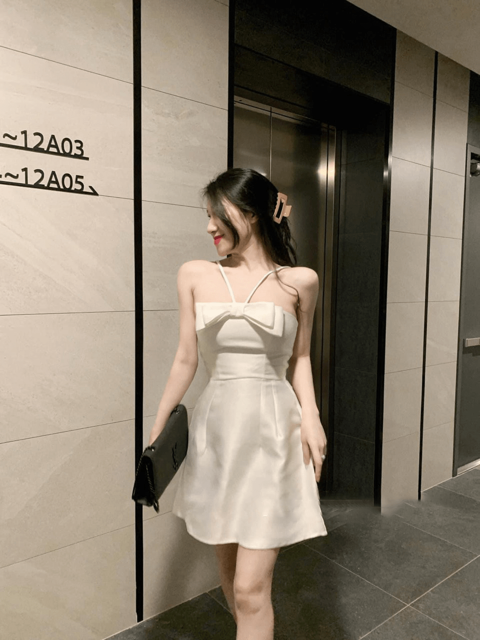 Váy 2 dây đá dáng A màu Trắng  Dzung Biez Store HCM