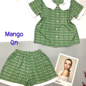 Đồ bộ nữ quần đùi vải mango - DB0472