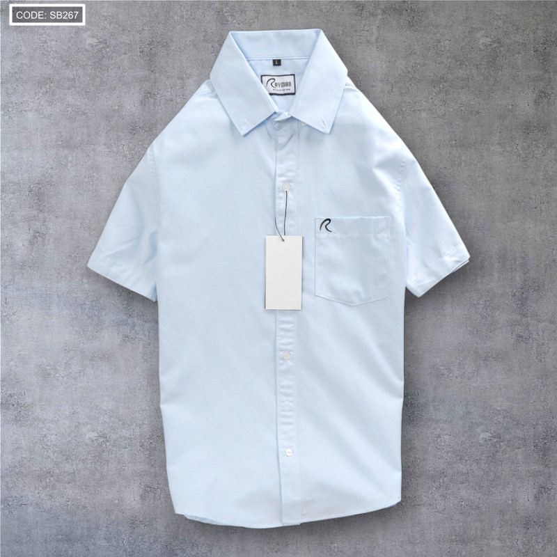16875_16875-0312077807-z3483550266567-a3af24c8833f05956061f397528cadeb-1-photoroom-photoroom_20251020011009-11.png Áo Sơ Mi Nam Oxford Tay Ngắn Có Túi Rayman Rurumen( Có size 3x) - SB267