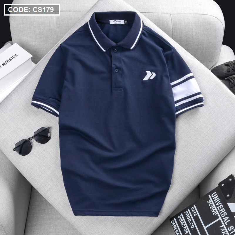 Áo Thun Nam Có Cổ Cá Sấu Đốm Thêu Logo (Có Size 3XL)