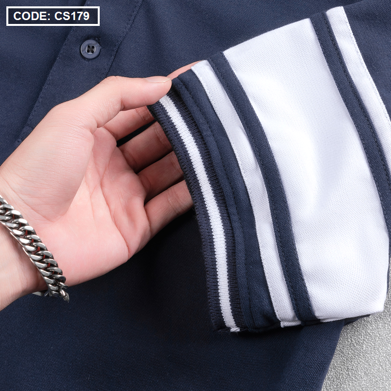 Áo Thun Nam Có Cổ Cá Sấu Đốm Thêu Logo (Có Size 3XL)