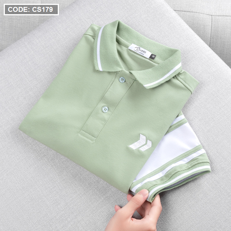 Áo Thun Nam Có Cổ Cá Sấu Đốm Thêu Logo (Có Size 3XL)