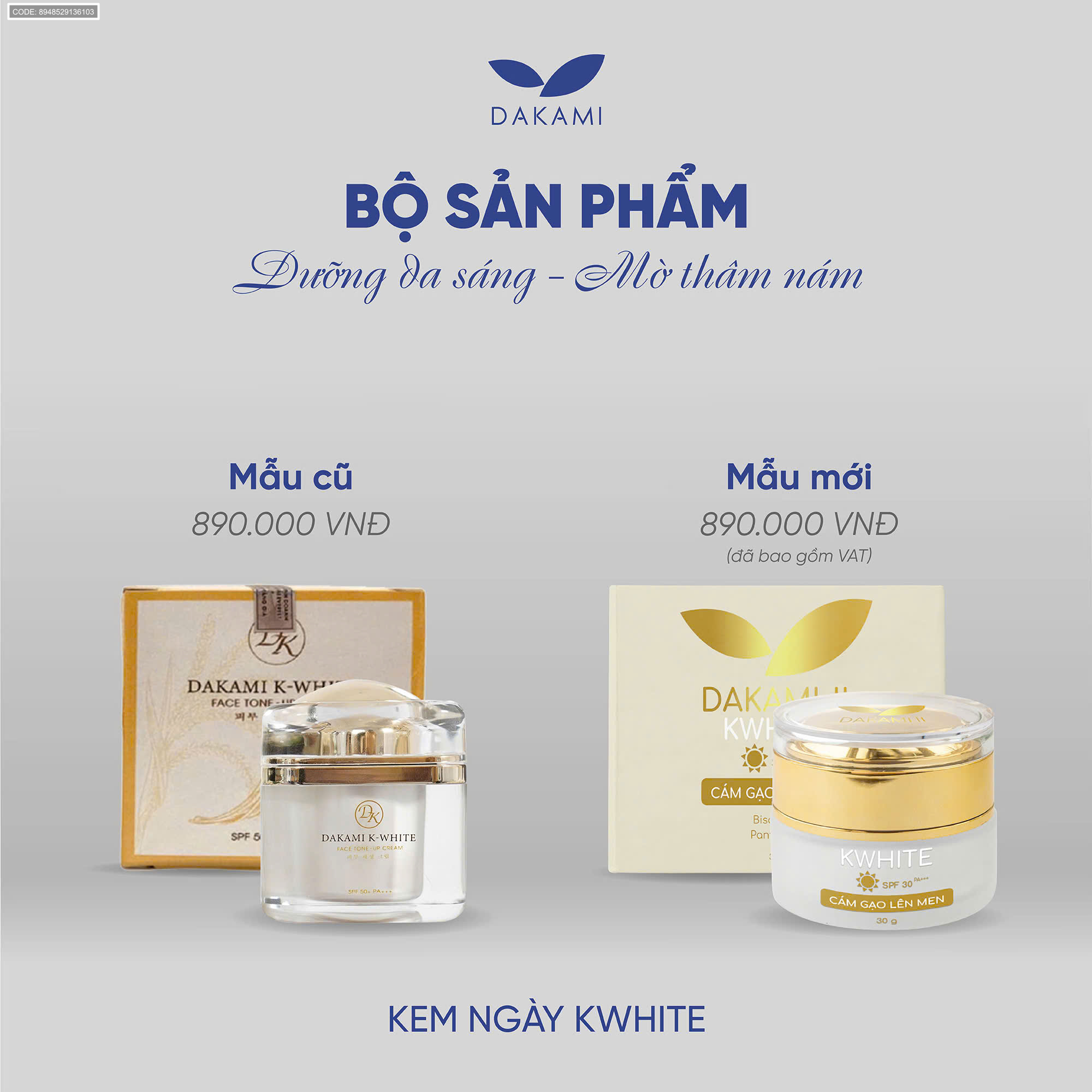 Nguồn sỉ kem Dakami K White Ban Ngày 3 In 1