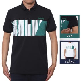 Áo Thun Nam Có Cổ Phối Họa Tiết Sọc Ngang Cá Sấu Poly (Có Size 3XL) - CS189