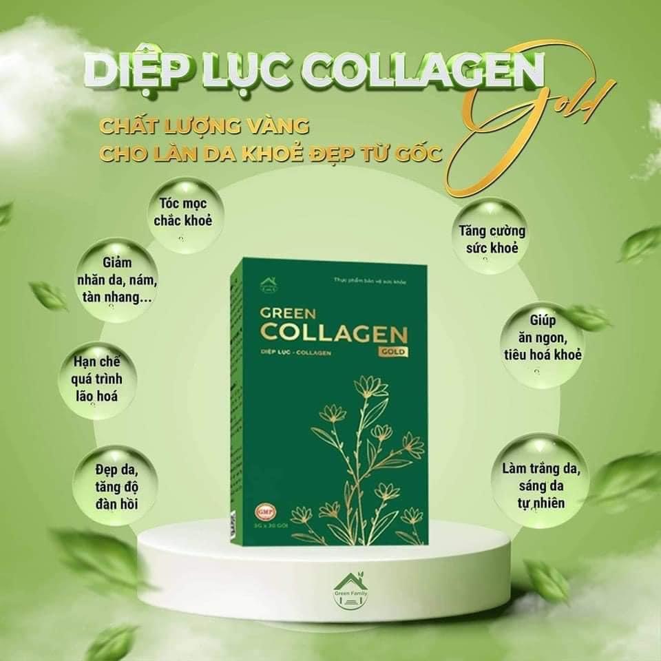 17592-z3713315066155-31b7b27c10006987e3b8d75dad8afdf1-10.jpg Diệp Lục Collagen Gold Hộp Lớn 30 Gói Green Family - 8936095911353