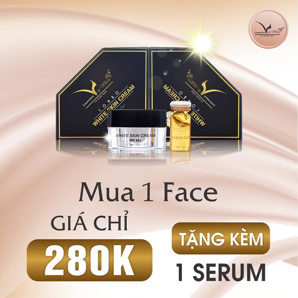 Kem Face VIP White (Tặng Kèm Serum) Kem Face VIP White (Tặng Kèm Serum)